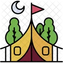 Camping Tent Summer Camp Icon