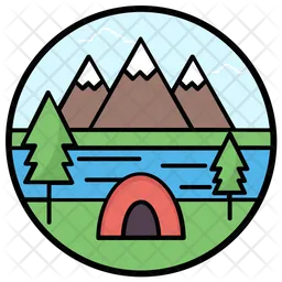 Camping  Icône