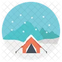 Camping Winter Schnee Symbol