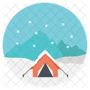 Camping in winter  Icon