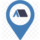 Camping Location Camping Map Icon