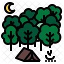 Camping Night  Icon