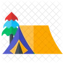 Camping Outdoor Adventure Tent Icon