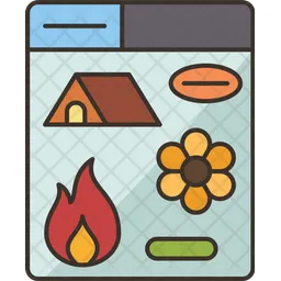 Camping Stickers  Icon