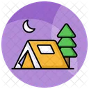 Camping Tent Adventure Icon