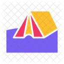 Tent Camping Route Icon