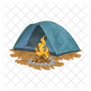 Camping Tent Camp Icon