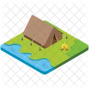 Camping Tent Outdoor Camping Summer Camp Icon