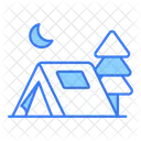 Camping Tent Adventure Icon