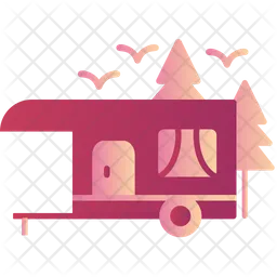 Camping Trailer  Icon