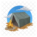 Camping Zelt Lager Icon