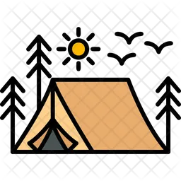 Camping Zelt  Symbol