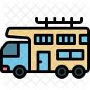 Campista Van Viagem Ícone
