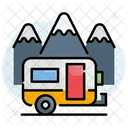 Campista Camping Transporte Ícone