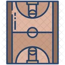 Campo de baloncesto  Icono