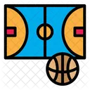 Esquema Lleno De Baloncesto Icono