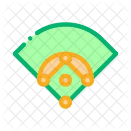 Campo de béisbol  Icono