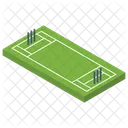 Campo De Cricket Parque Infantil Zona De Juegos Icono