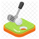 Campo De Golf Tee De Golf Campo De Golf Icono