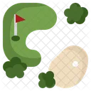 Campo de golf  Icono