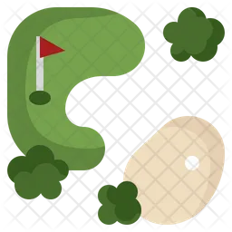 Campo de golf  Icono