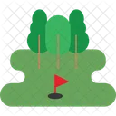 Campo de golf del parque  Icono