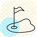 Campo De Golf Golf Campo Icono