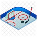 Campo De Hockey Sobre Hielo Hockey Hockey Sobre Hielo Icono