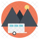 Camping Mountain Activity Icon
