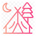 Campsite Hiking Icon