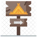 Campsite Direction  Icon