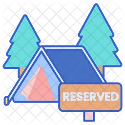 Campsite Reservation  Icon