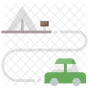 Campsite Route  Icon