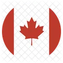 Canada Flag Circle Icon