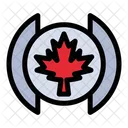 Canada Flag Leaf Icon