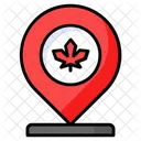 Canada Location Gps Icône