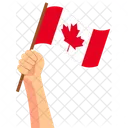 Canada Hand Holding Nation Symbol Icon
