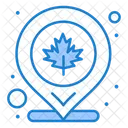 Canada Leaf Location Icon
