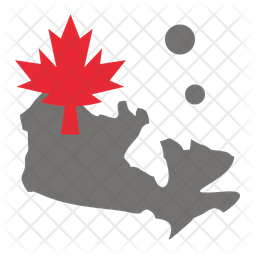 Canada Map Icon Download In Flat Style