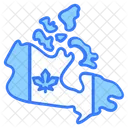 Canadian Canada Map Icon