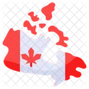 Canadian Canada Map Icon
