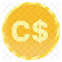 Canadian Dollar Coin Canadian Dollar Gold Coins Icon