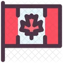 성촉절 캐나다 국기 깃발 아이콘