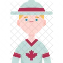 Canadian Man Icon