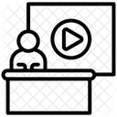 Chaine Logo Media Icône