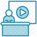 Chaine Logo Media Icône