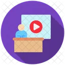 Chaine Logo Media Icône