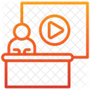 Chaine Logo Media Icône