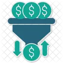 Canal De Ventas En Efectivo Flujo De Caja Ciclo De Ingresos Icon