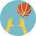 Cancha Jugador Baloncesto Icono